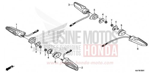 CLIGNOTANT (CRF1000A/CRF1000D) CRF1000DG de 2016